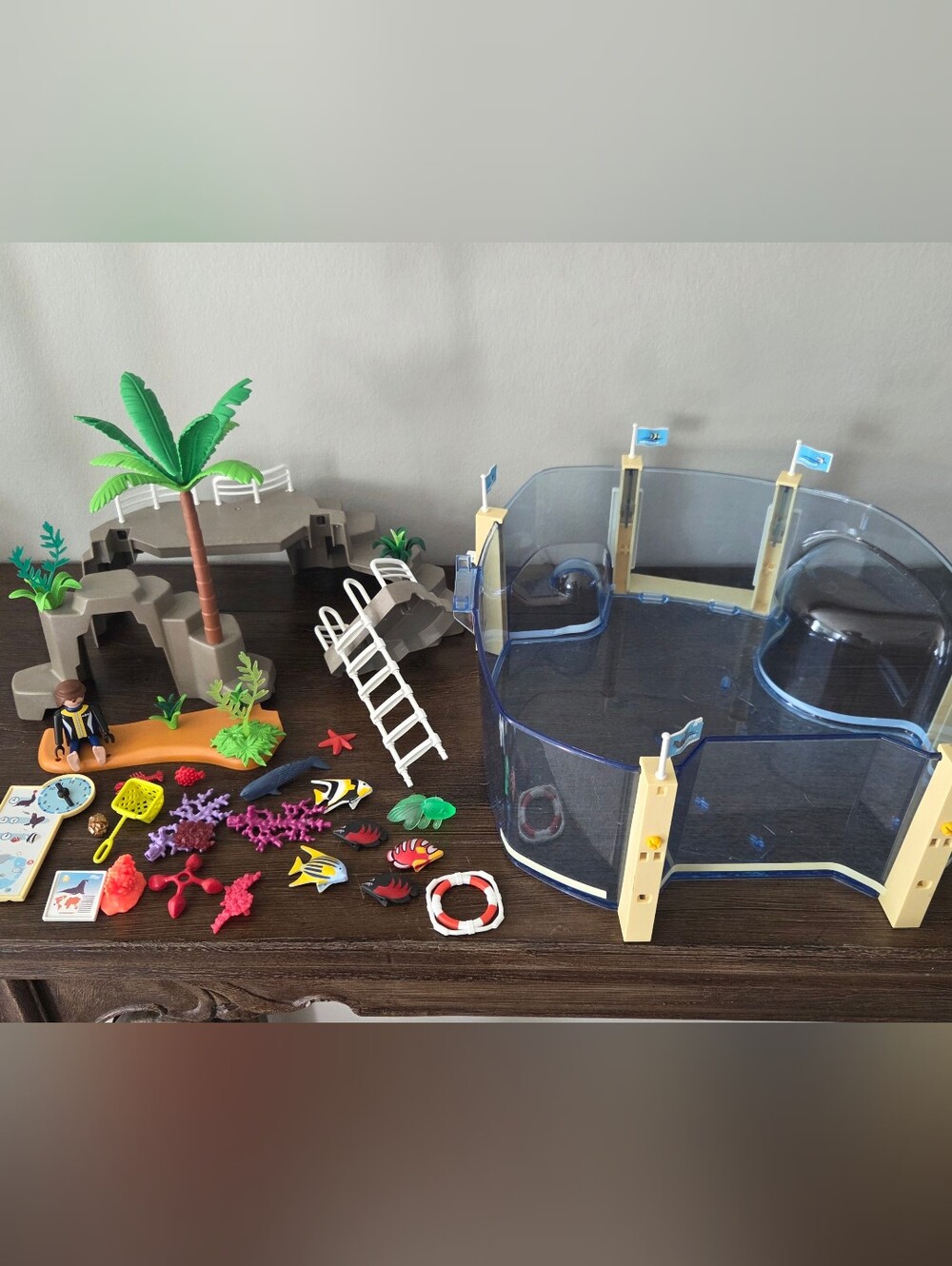 Playmobil Aquarium Playset with Accessories (Some Missing)
